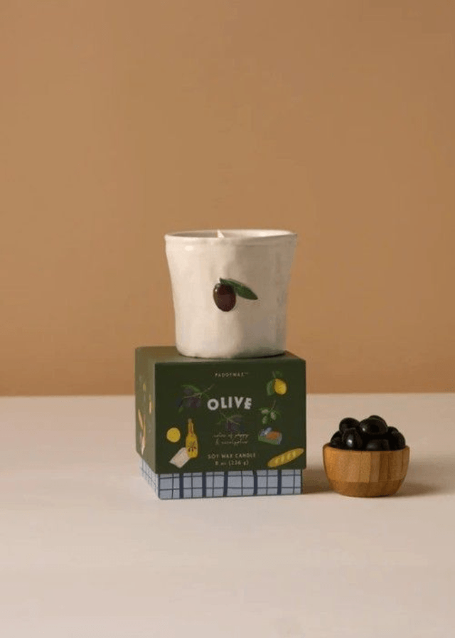 Paddywax ceramic candle - Olive