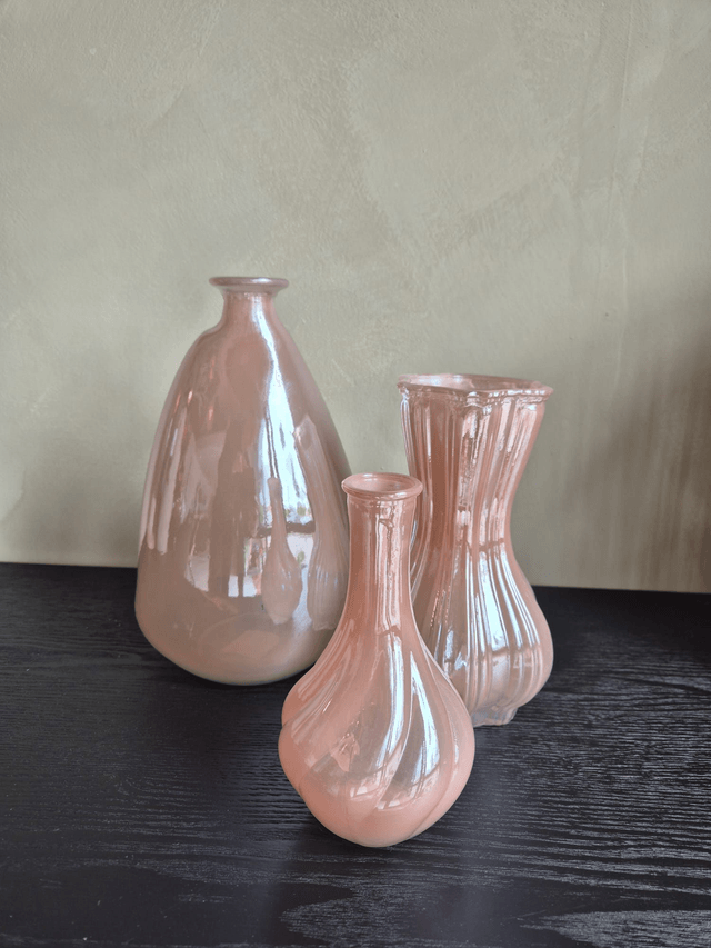 Vaas Roze Metalilc Middel