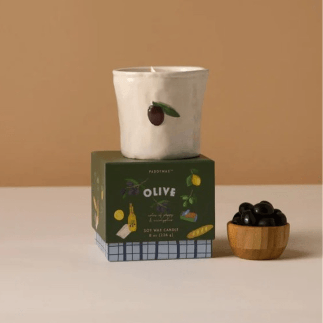 Paddywax ceramic candle - Olive