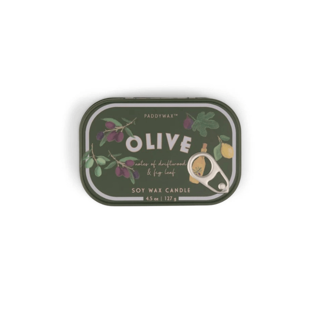 Paddywax Tin candle olive
