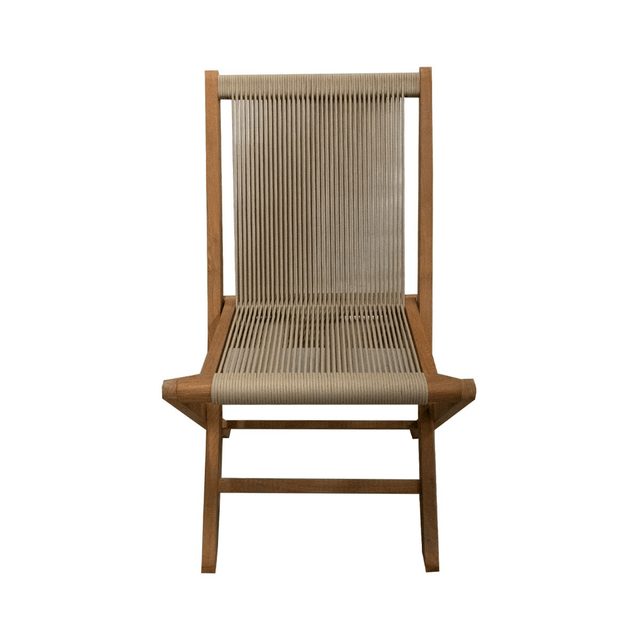 Klapstoel teak&touw 
