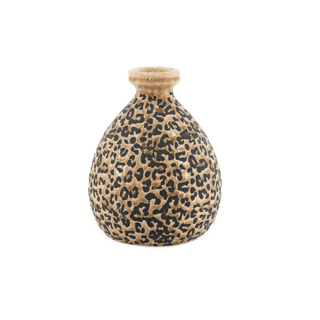 Aardewerk vaas panter S
