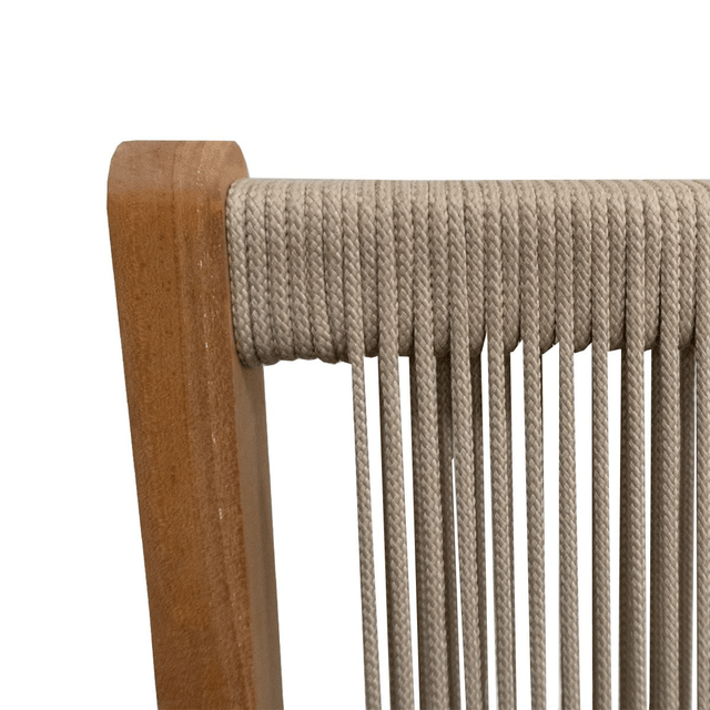 Klapstoel teak&touw 