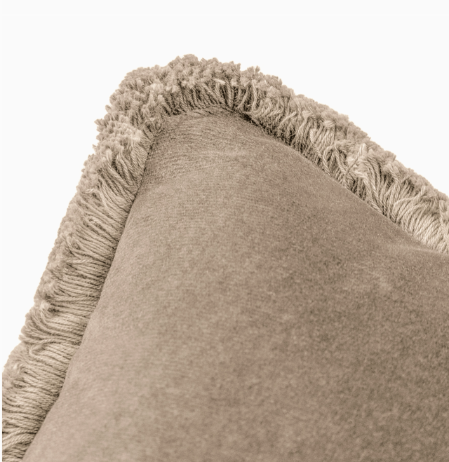 Kussen beige ruffels