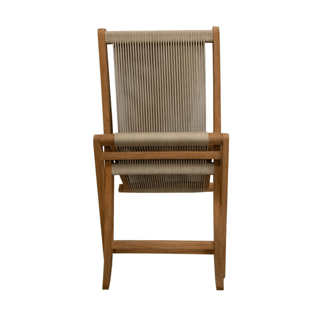 Klapstoel teak&touw 