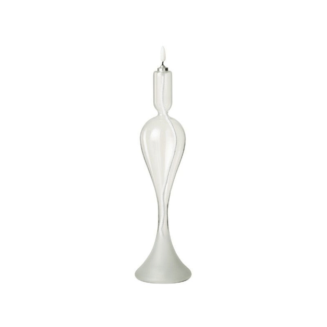 LED Kaars glas transparant L