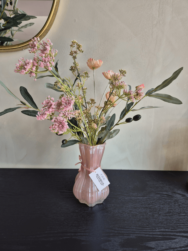 Vaas Roze Metalilc Middel