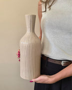 Aardewerk vaas Conic S beige – Klein formaat, lekker veel mogelijkheden