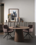 Woood Maan eettafel rond mdf walnoot ø120 cm