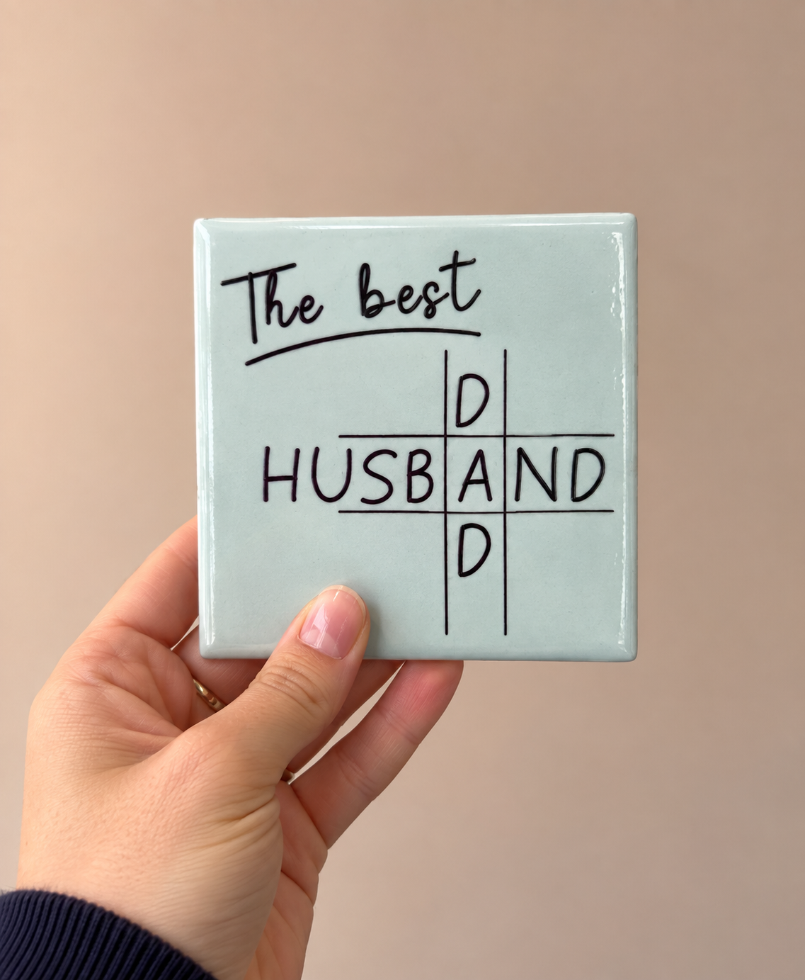 Tegeltje the best husband & dad | Een cadeau recht uit het hart