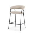 Eetkamerstoel Polyester & Metaal – Comfort met een moderne uitstraling.