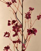 Floral Stem | Een elegante bordeauxrode tak vol kleine bloemetjes.