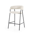 Eetkamerstoel Polyester & Metaal – Comfort met een moderne uitstraling.