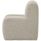 Mojo Eetbank 84 cm Bouclé Beige Melange – Compact comfort met een luxe uitstraling.