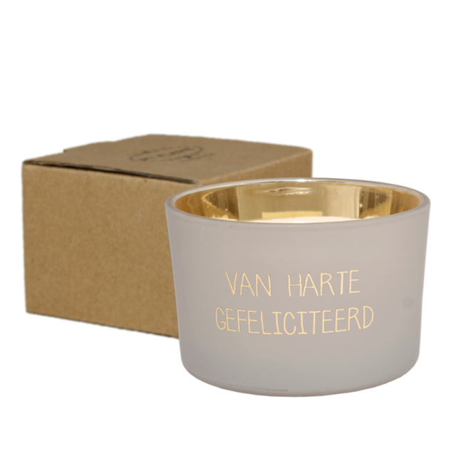 Geurkaars Amber's Secret | Van Harte Gefeliciteerd