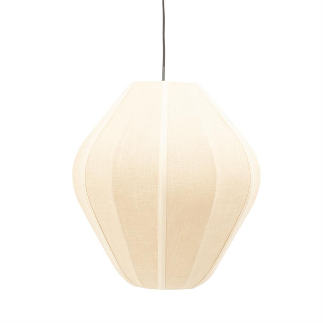 Hanglamp Sora 2 Naturel | Linnenlook Hanglamp voor boven de Eettafel