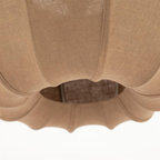 Hanglamp Sora 1 Bruin | Linnenlook Hanglamp 48 x 48 x 28 cm