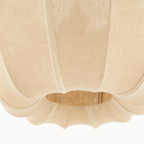 Hanglamp Sora 1 Naturel | Linnenlook Hanglamp 48 x 48 x 28 cm