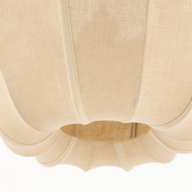 Hanglamp Sora 1 Naturel | Linnenlook Hanglamp 48 x 48 x 28 cm