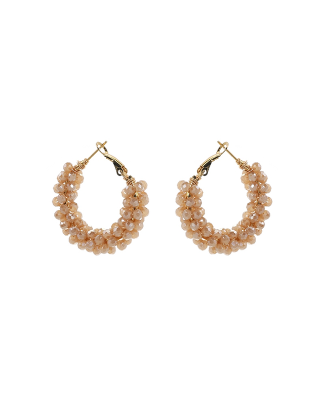 Oorbellen Helene champagne