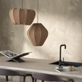 Hanglamp Sora 2 Bruin | Linnenlook Hanglamp voor boven de Eettafel