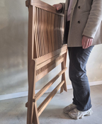 Teak Bankje Inklapbaar – Comfort en karakter in een tijdloos design.