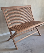 Teak Bankje Inklapbaar – Comfort en karakter in een tijdloos design.