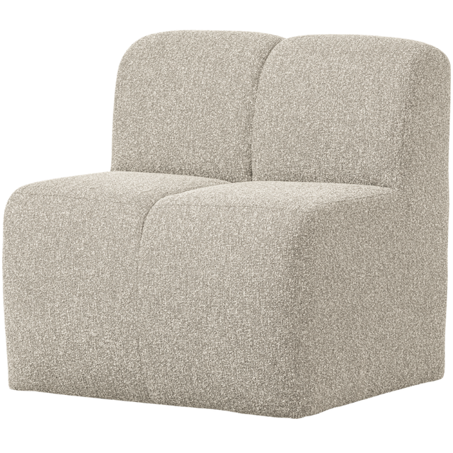 Mojo Eetbank 84 cm Bouclé Beige Melange – Compact comfort met een luxe uitstraling.