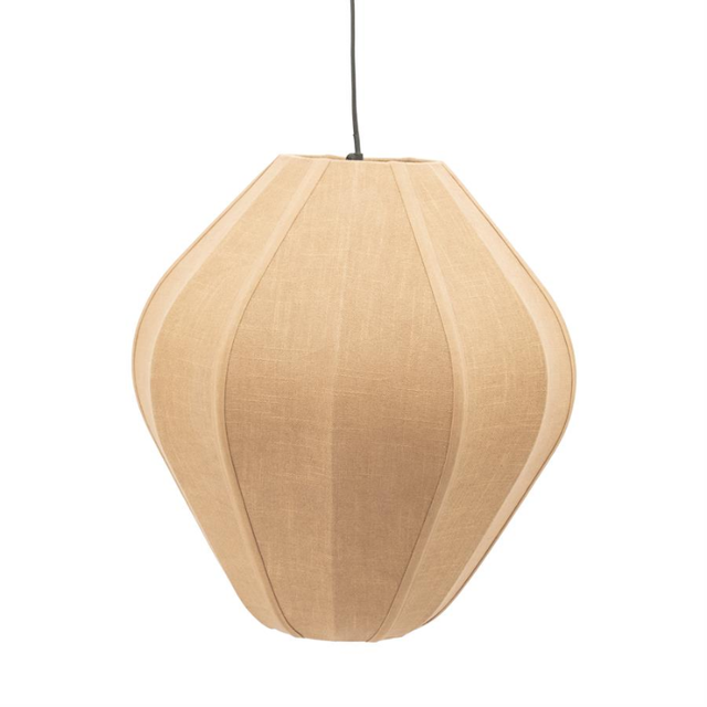 Hanglamp Sora 2 Bruin | Linnenlook Hanglamp voor boven de Eettafel