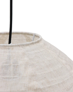 Hanglamp Eilla beige – linnenlook Ø60 cm