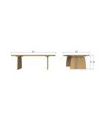 Tablo salontafel organisch eiken