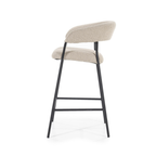 Eetkamerstoel Polyester & Metaal – Comfort met een moderne uitstraling.