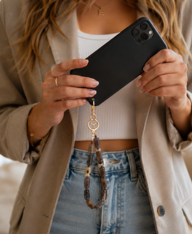 Telefoonkoord Carry bruin