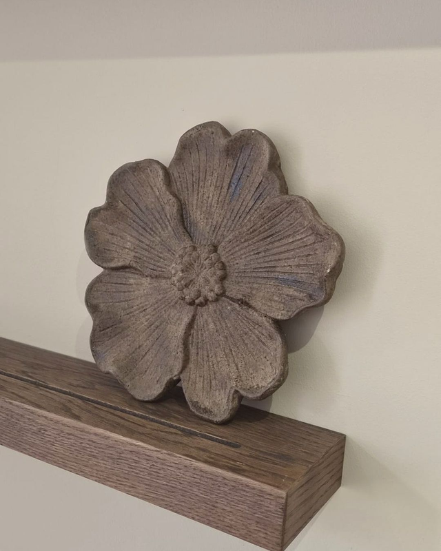 Plateau Floral S bruin – Een decoratief item voor op tafel of dienblad