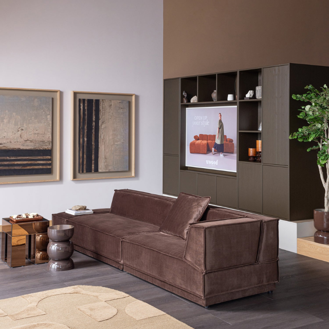 Opbergkast Meggy – Smal design met verrassend veel opbergruimte.