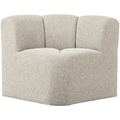 Mojo hoek Bouclé Beige Melange – De perfecte mix van comfort en stijl aan tafel.