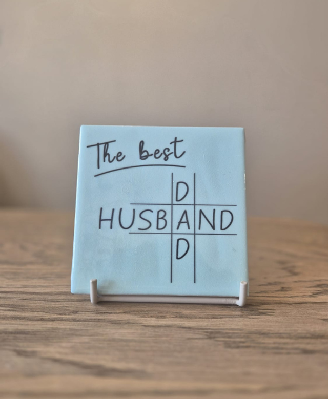 Tegeltje The Best Husband & Dad | Een Cadeau Recht uit het Hart