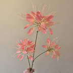 Roze zijden Lycoris | Elegante zijden bloem voor een stijlvolle vaas