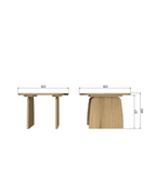 Tablo salontafel organisch eiken