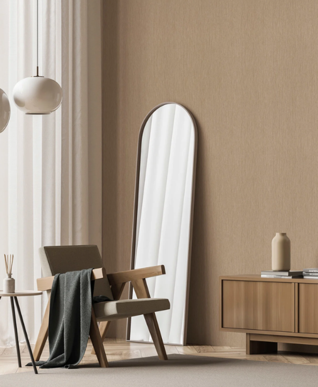 Luxe behang met subtiele sparkle en reliëf