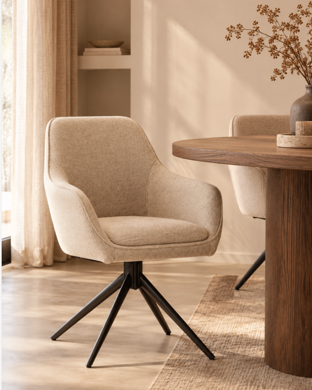 Thomas Draaibare Stoel – Stijlvol comfort voor elk interieur.