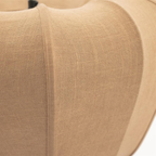 Hanglamp Sora 1 Bruin | Linnenlook Hanglamp 48 x 48 x 28 cm