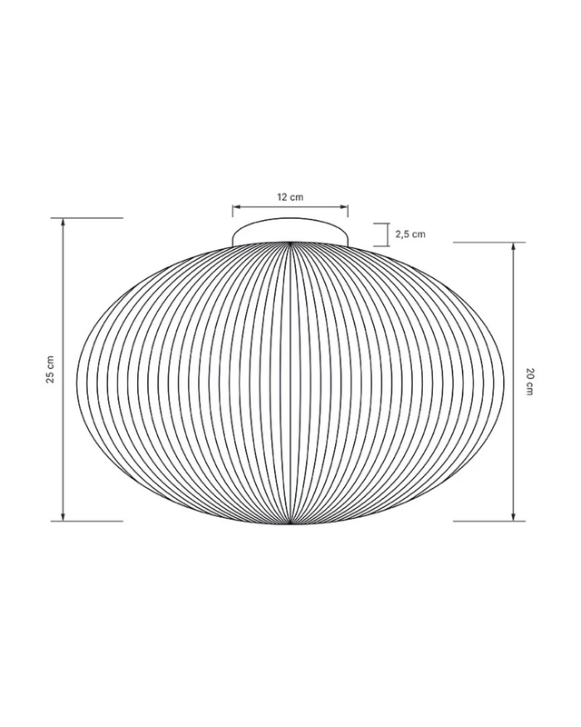 Plafondlamp Elias – wit glas met messing Ø40 cm