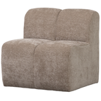Mojo Eetbank 84 cm Ribstof – Compact comfort met een luxe uitstraling.