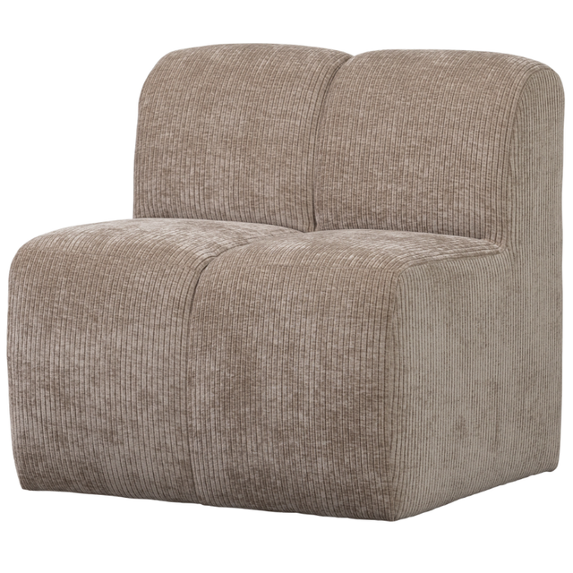 Mojo Eetbank 84 cm Ribstof – Compact comfort met een luxe uitstraling.