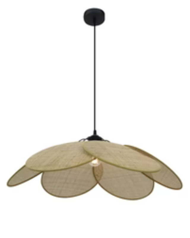 Hanglamp Owen – naturel riet Ø70 cm