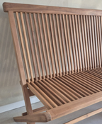 Teak Bankje Inklapbaar – Comfort en karakter in een tijdloos design.