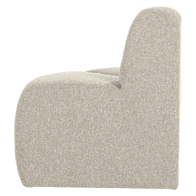 Woood eetbank Mojo hoek rond (Bouclé)