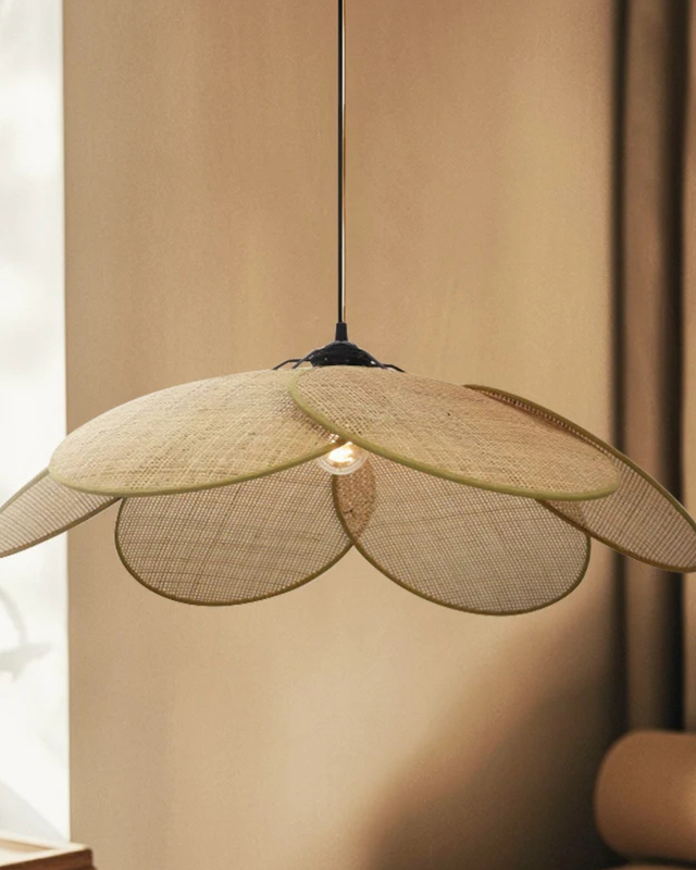Hanglamp Owen – naturel riet Ø70 cm