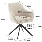 Thomas Draaibare Stoel – Stijlvol comfort voor elk interieur.